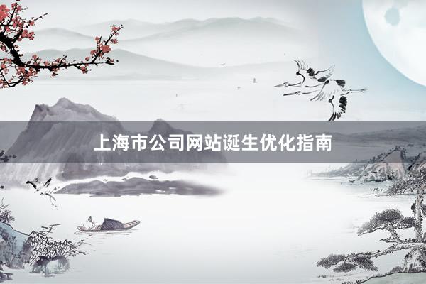 上海市公司网站诞生优化指南