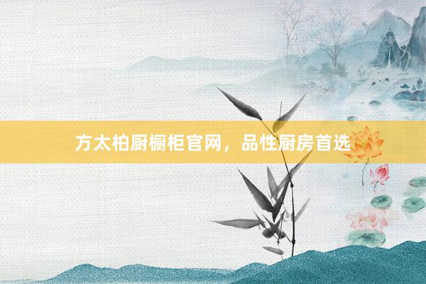 方太柏厨橱柜官网，品性厨房首选