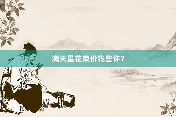 满天星花束价钱些许？